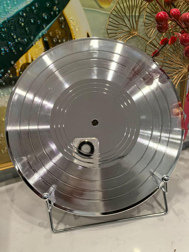 High-End Electroplated Vinyl Record Ornament Birthday Gift Handicraft