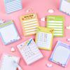 Office School Supplies Creative List Sticky Notes Cute Girly Heart Memo Pads Cartoons Tearable and Pastable Kawai Stationery