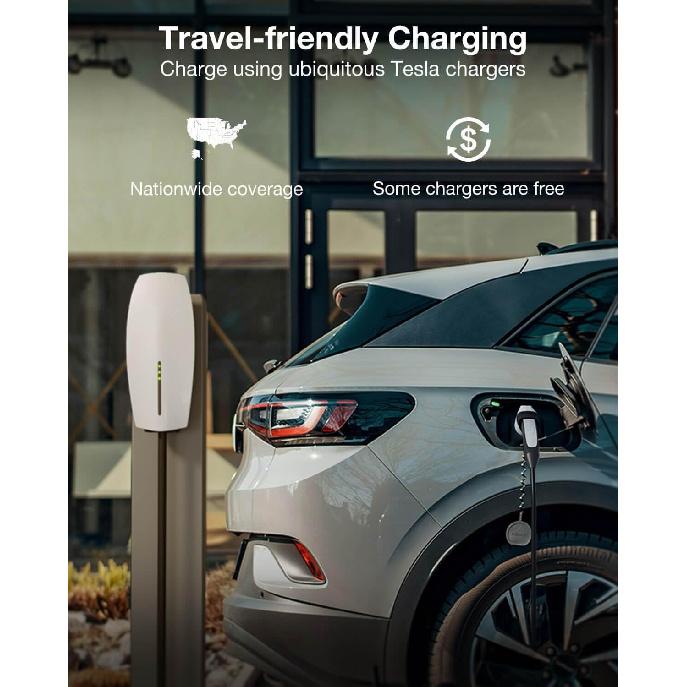 Wigoo Tesla to J1772 Charging Adapter [Fit for All J1772 EVs] Max 60A 250V, Adaptive Charging Power - Compatible with Tesla Gen 1 2 3