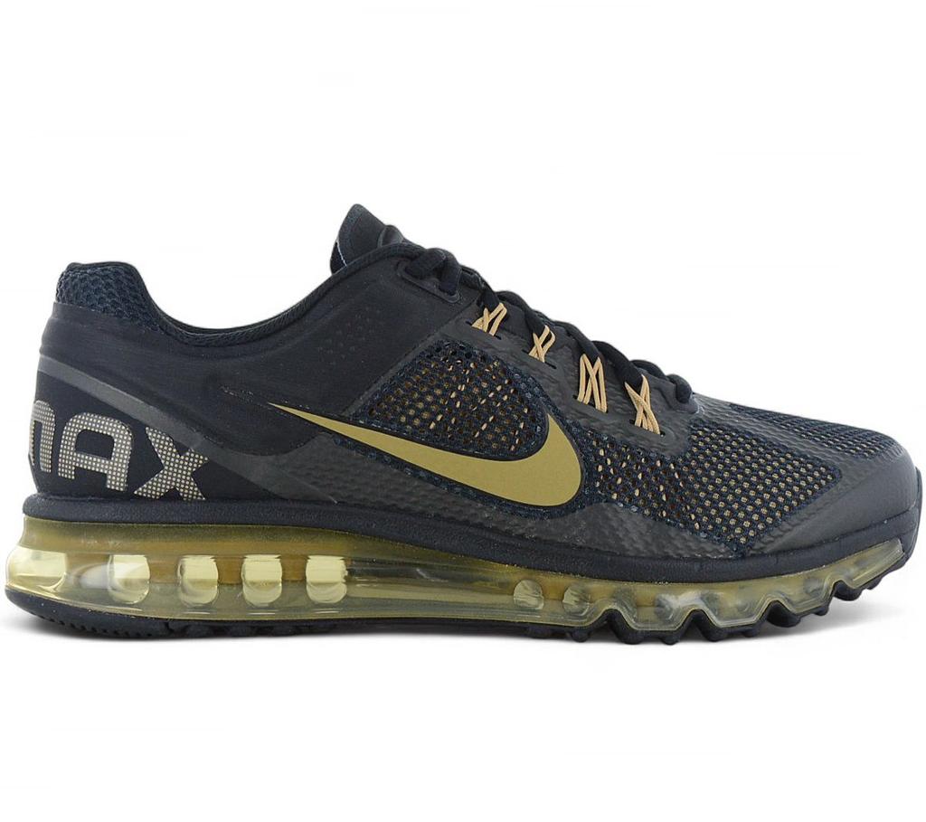 Nike Air Max 2013 - Men's Sneakers Shoes Black-Gold HQ1927-001 ORIGINAL