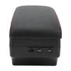 Armrest Storage Box Center Console Organizer with 7 USB Ports Artificial Leather Replacement for
