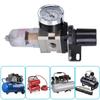 High Efficiency Air Filter & Pressure Regulator Combo 1/4 BSPT Aluminum Pneumatic Air Tool for Industrial Application