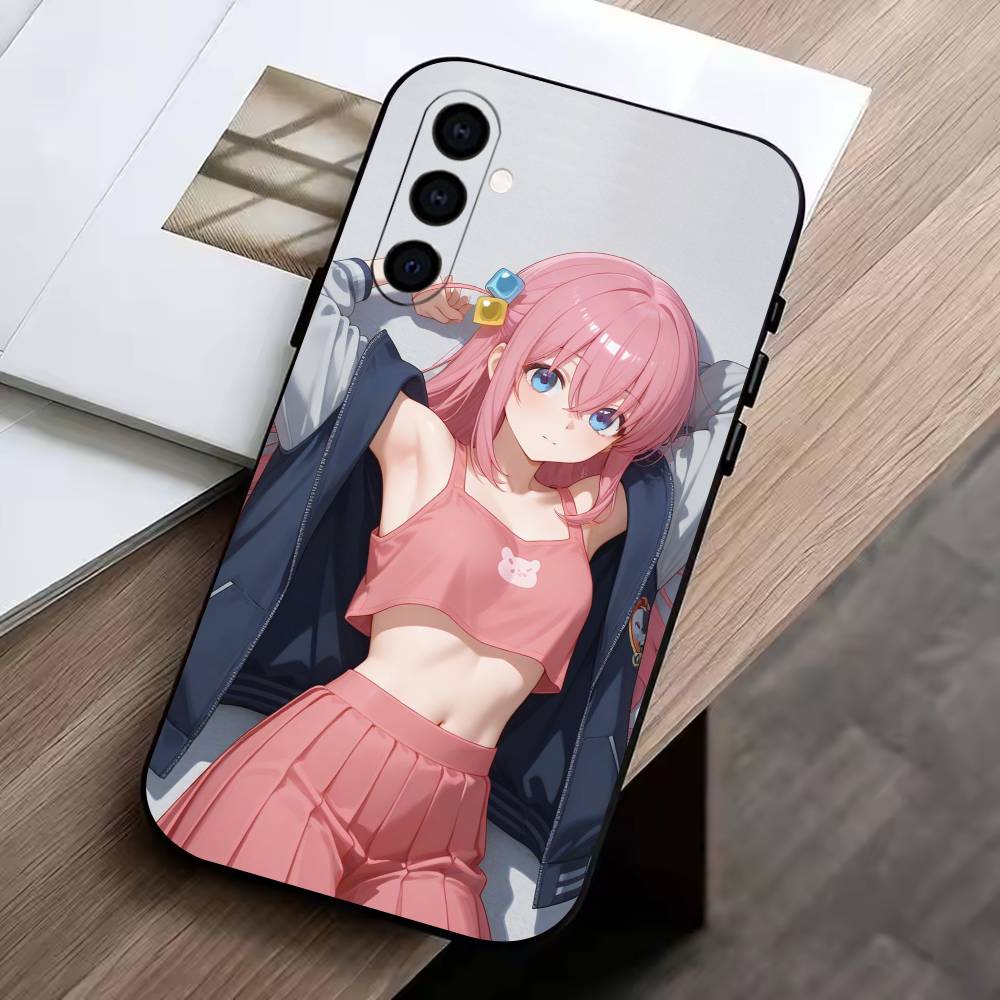Anime B-Bocchi the Rock Hitori G-Gotoh Handyhülle Für Samsung Galaxy A73,A72,A71,A70,A53,A52,A51,Andere Weiche Schwarze Hülle