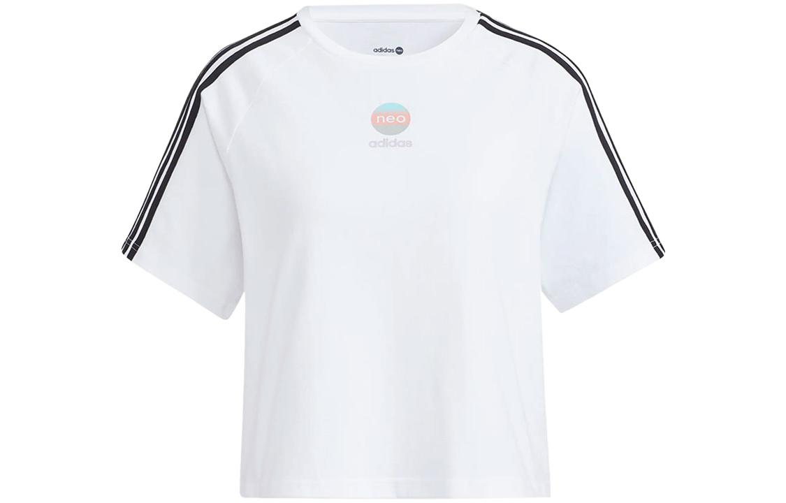 Adidas Neo Raglan Sleeve T Shirt Women s White HF7284 XL