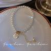Wind Pearl Bracelet Girls Retro Niche Temperament Beaded Bracelet High-end Couple Girlfriend Jewelry