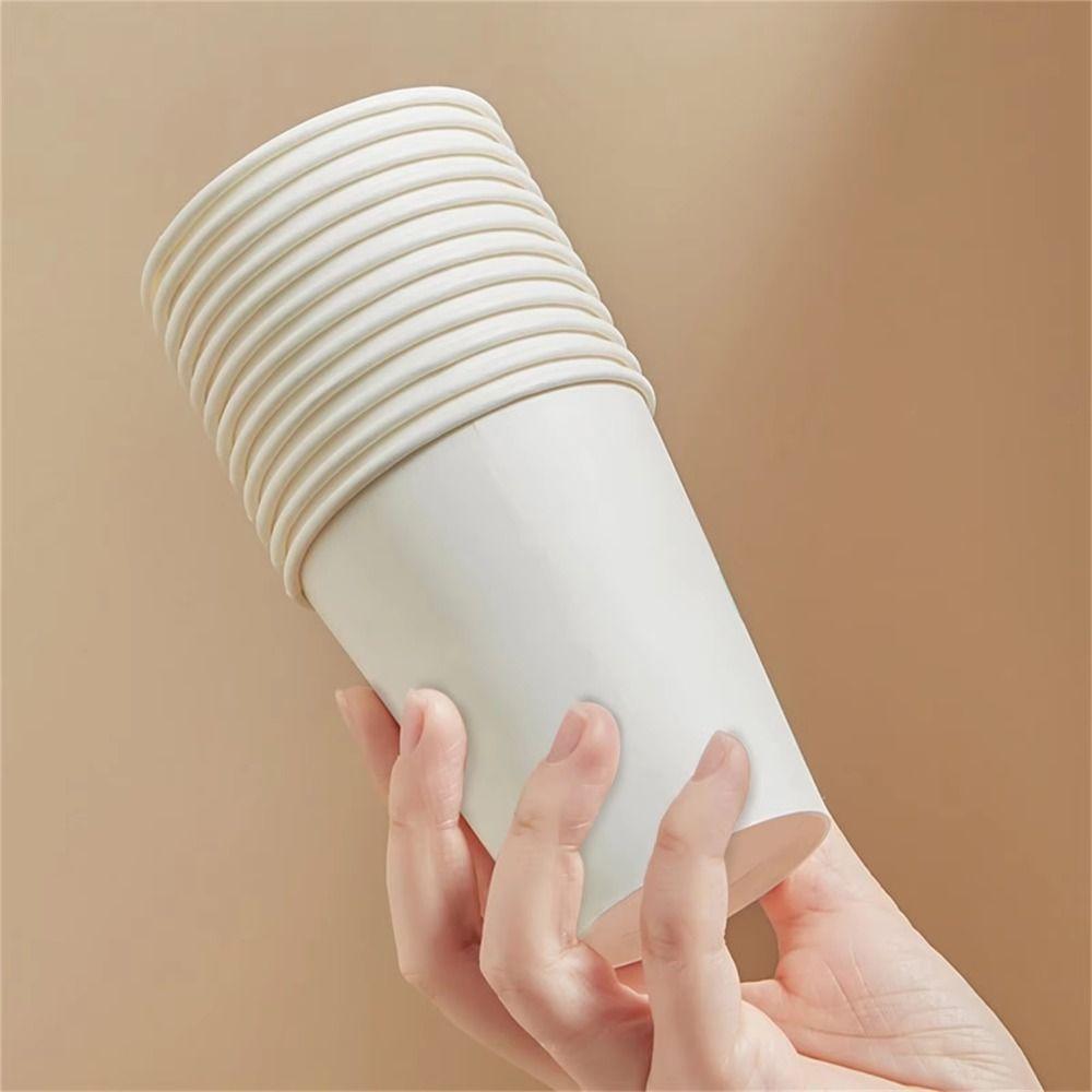 200Pcs Thickened Tasting Cup Multisize Paper Coffee Cup Disposable Paper Cup  Household Drinking