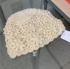 Han Generation Handmade Crochet Solid Color Headgear Sweet Three-dimensional Flower Knitted Hollow Hat Atmosphere Wool Hat