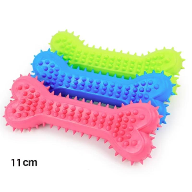 Zabawka do żucia dla zwierząt domowych Miękka guma Odporna na gryzienie Kształt kości Zabawki do żucia do szlifowania zębów dla małych psów Trening Artykuły dla zwierząt