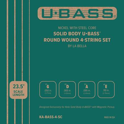 KALA Cordes de basse pour ukulélé pour Série Corps Solide Nickel Fil Rond 4 cordes (U/BASSE) KA-BASS-4-SC []