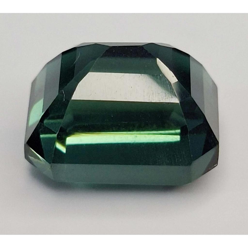 Emerald Cut Natural Dark Green Sapphire 10-12 Ct Beautiful Certified Gemstone