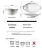2025 Yan Yu Yao Underglaze Dinnerware Set: Elegant Rice Bowls, Plates, and Soup Bowls