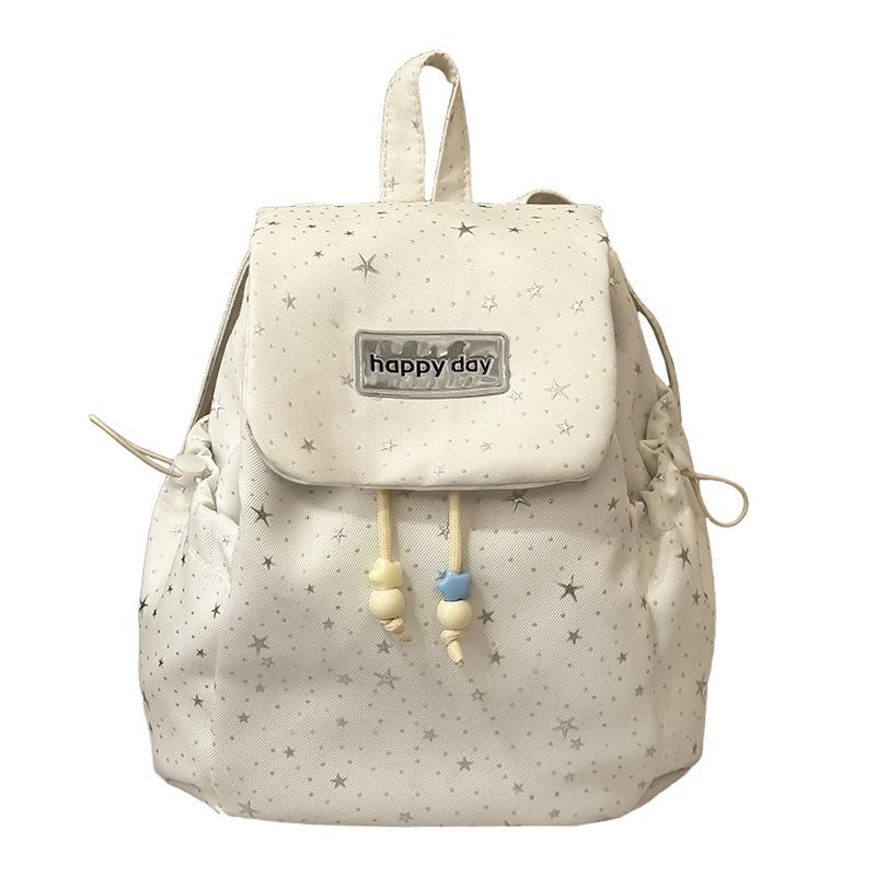 Schultasche Schleife Polka Dot Träger Rucksack Weiblich College-Stil College-Student Pendler Schultasche Nische Freizeit Reisen Kleiner Rucksack