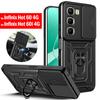 Armor Holder Funda for Infinix Hot 60 4G / Hot 60i 4G Case Cover Slide Camera Protection Ring Stand Shockproof Back Capa Funda