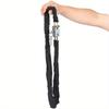1Pc Premium Black Bike Lock with Manganese Steel Chain Heavy Duty for Mountain Bikes Cycling