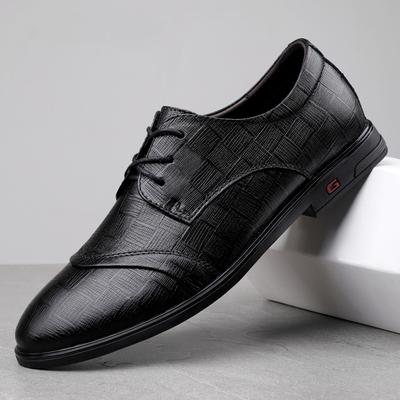 FashionMan Formal Dress Genuine Leather Oxfords Lace Up Men Wedding High Quality Shoes Casual Business Office Formal for Men Shoes