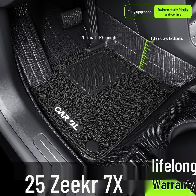 Zeekr 7X Full Coverage TPE Floor Mats: Car Interior Accessories & Decoration
