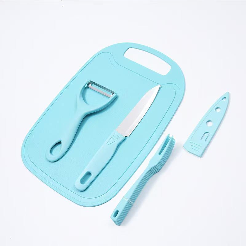 Baby Food Prep Set: Chef's Knife, Cutting Board, Multi-Functional Tools, 5-Piece Combo