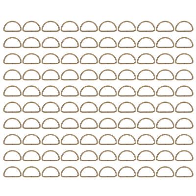 100 Pezzi D-Ring Metallici Superfici Più Lisce Look Classico Anelli Metallici Fibbia per Cinture Fai da Te Cinture per Bagagli