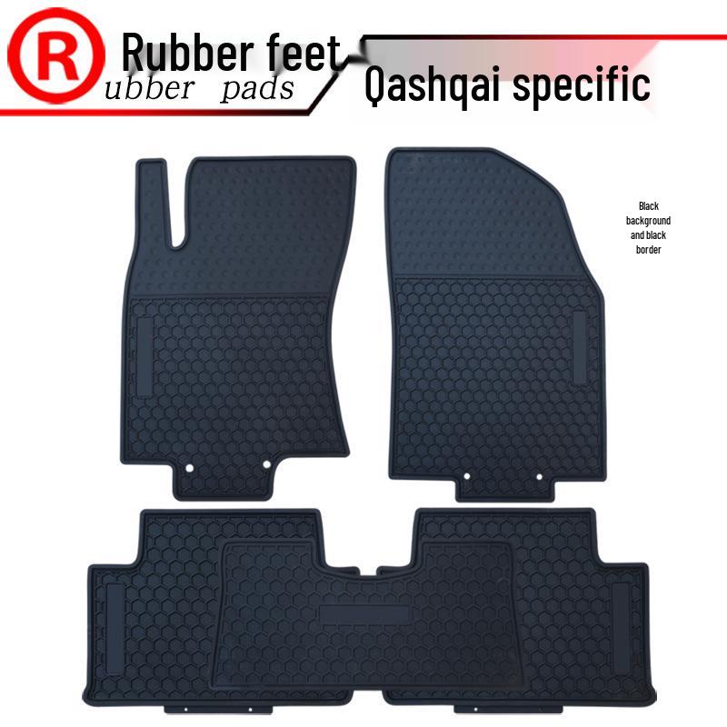 

Fits 08–25 Models: New Qashqai, Venucia D50/R50, Kicks - Waterproof Rubber Floor Mats & Pedal Pads. Venucia R50 Black with Red Edges