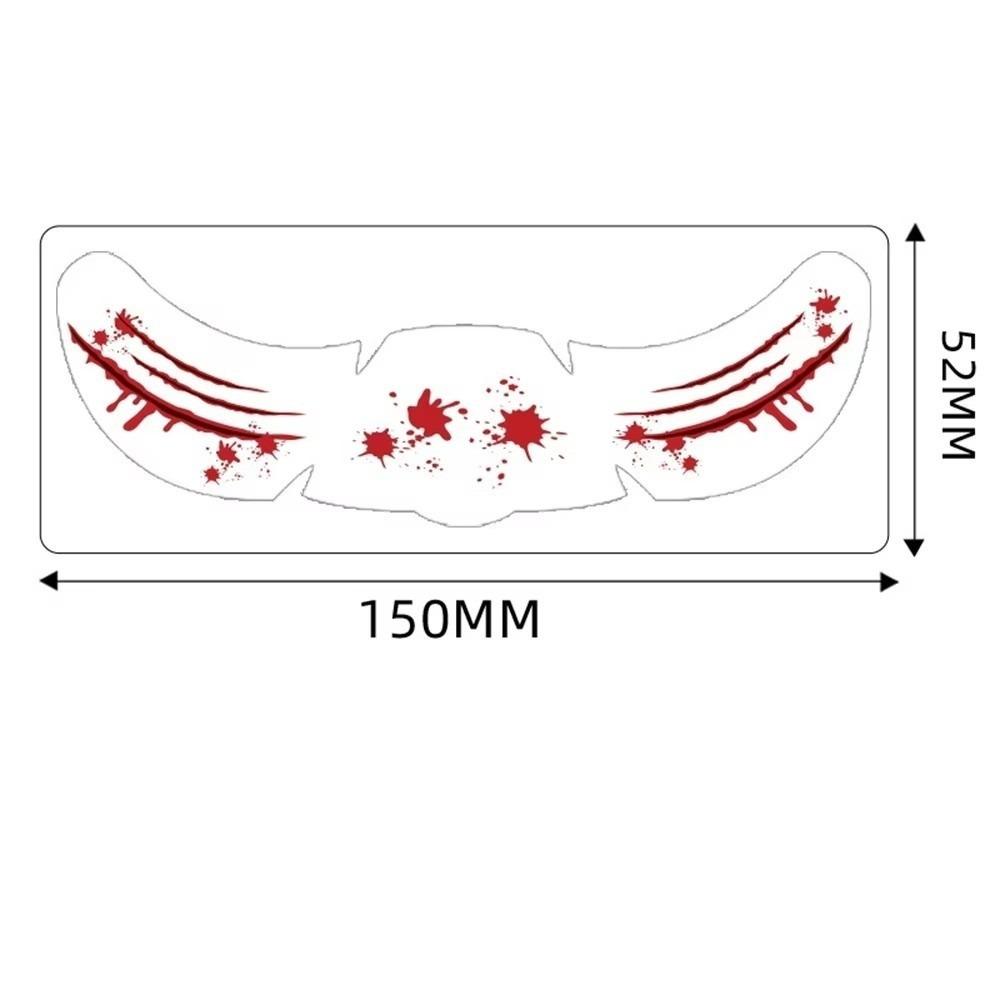 DIY Temporary Tattoo Stickers Waterproof Makeup Patch Halloween Makeup Sticker  Costume Party