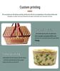Bamboo Woven Handheld Basket for Mid-Autumn Mooncake and Nut Gifts