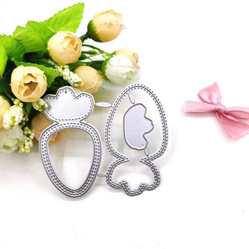 Metal Cutting Dies Shake Card Food Carrot Pattern Cut DIY Scrapbooking Paper Craft Embossing Knife Mould Blade Punch Die