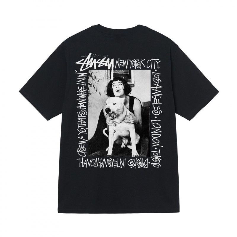 Grenzüberschreitende europäische und amerikanische Trendmarken, eine Vielzahl bedruckter Herren- und Damen-Kurzarm-T-Shirts, 220 Gramm lockere Streetwear-T-Shirts