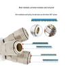 C-type Quick Connect Self-locking Pneumatic Air Compressor Adapter for Pump, Hose, and Air Gun