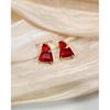 Hypoallergenic Brown Crystal Dangle Earrings for Women | Fashionable Amber Drops Ideal for Sensitive Ears