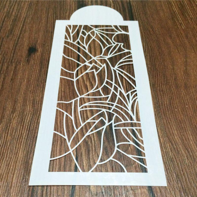 10 Pcs Cake Painting Templates Printing Hollow Lace Molds for Wedding Birthday CN