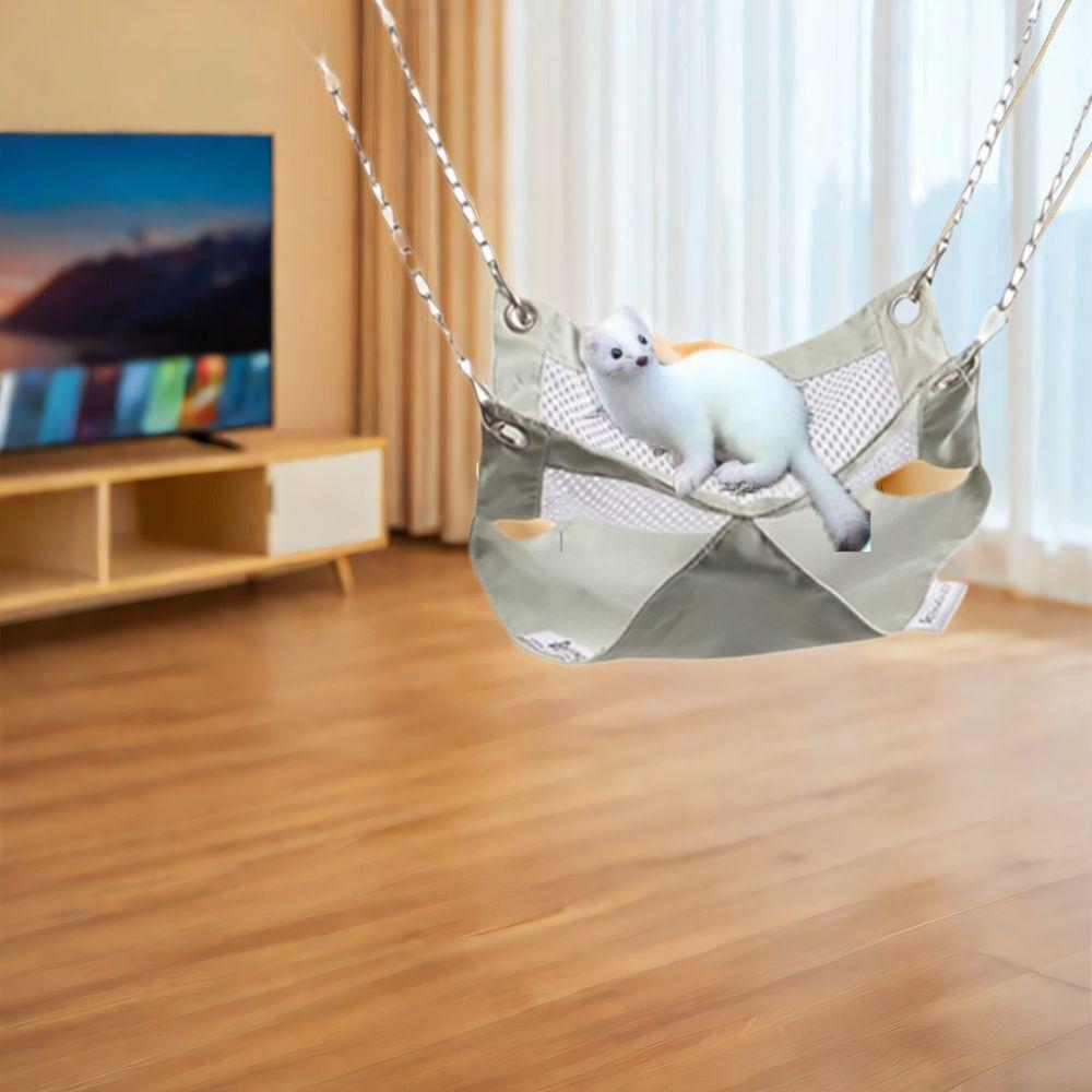 Polyester Squirrel Hanging Cage House Comfortable Small Pet Hammock Nest  for Summer