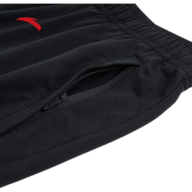 Anta Training Series Casual Straight Leg Fitness Training Running Knitted Sports Pants Men Pants Basic-Black 152437321-2