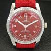 REFURBISHED HAND-WINDING SWISS MENS RED COLOR DIAL WATCH A431694-2 R108-a431694