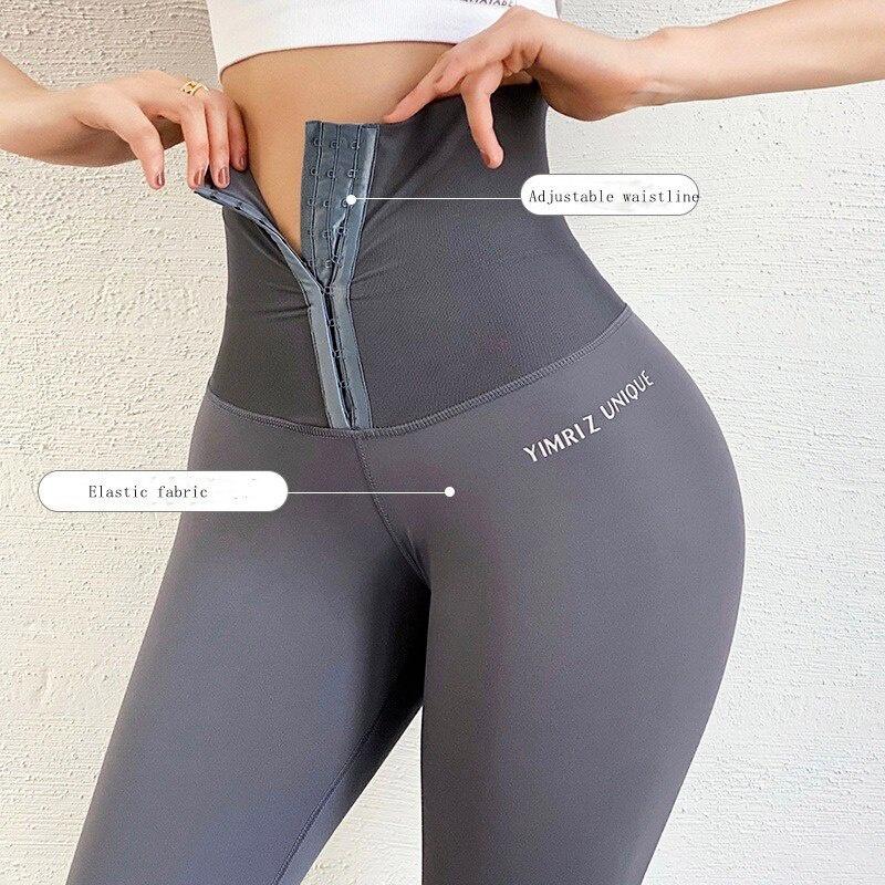 High Waist Body Building Fitness Legging Stretch Tights Body Shaping Trousers Running Leggings Workout Training Yoga Pants