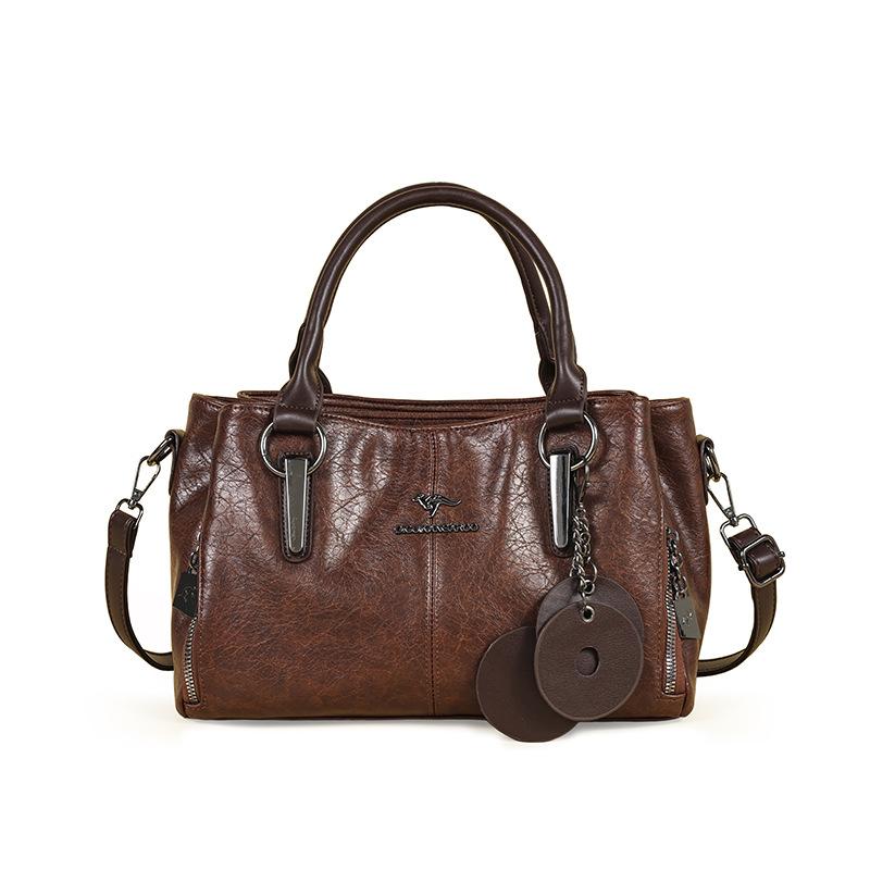 Commuter Handbag - Large Capacity Cowhide-patterned Crossbody Bag