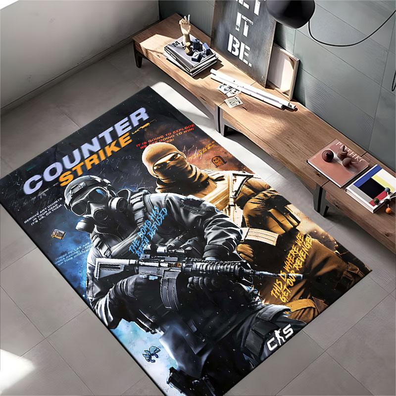 Counter-Strike Themed Carpet suitable as a non-slip mat for the living room or bedroom sofa