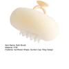 Sunflower Bath Brush with Suction Cup Ring Design Super Soft 2-in-1 Bath Ball Cleansing Massage Exfoliating Shower Sponge
