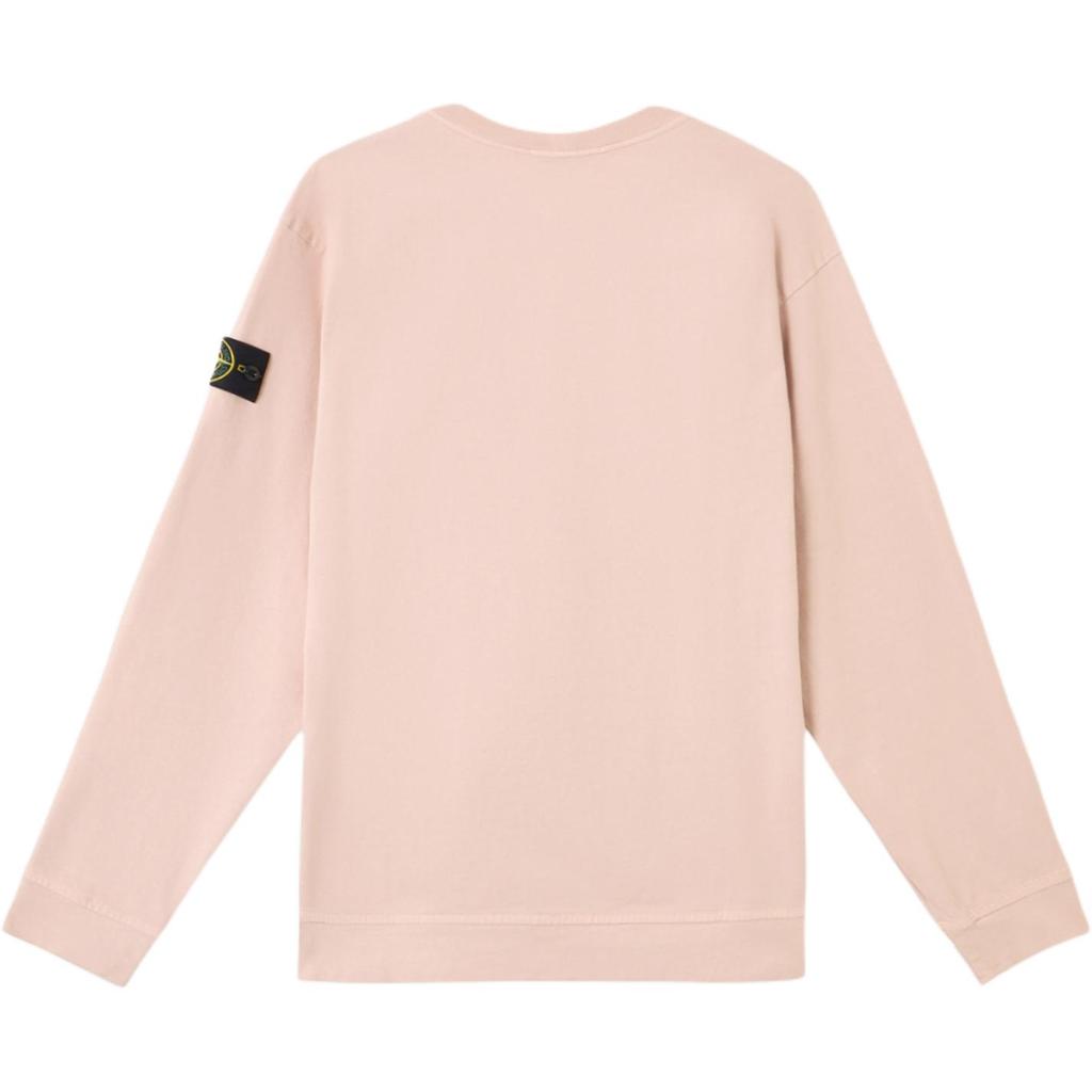 STONE ISLAND Logo Badge Simple Comfortable Pullover Versatile Fitted Crew Neck Long Sleeve Sweatshirt Men Sweatshirt K1S1561000-43S0A50-V0082