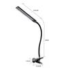 Clip On Desk Lamp Dual Head Eye Care Dimmable LED Night Light for Student Children   Reading Bedside