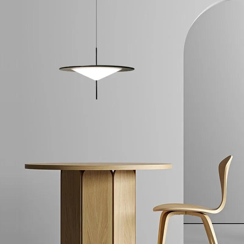 Nordic Italian Designer UFO Restaurant Lamp Bedroom Indoor Lighting 10W Modern Living Room Study Chandelier