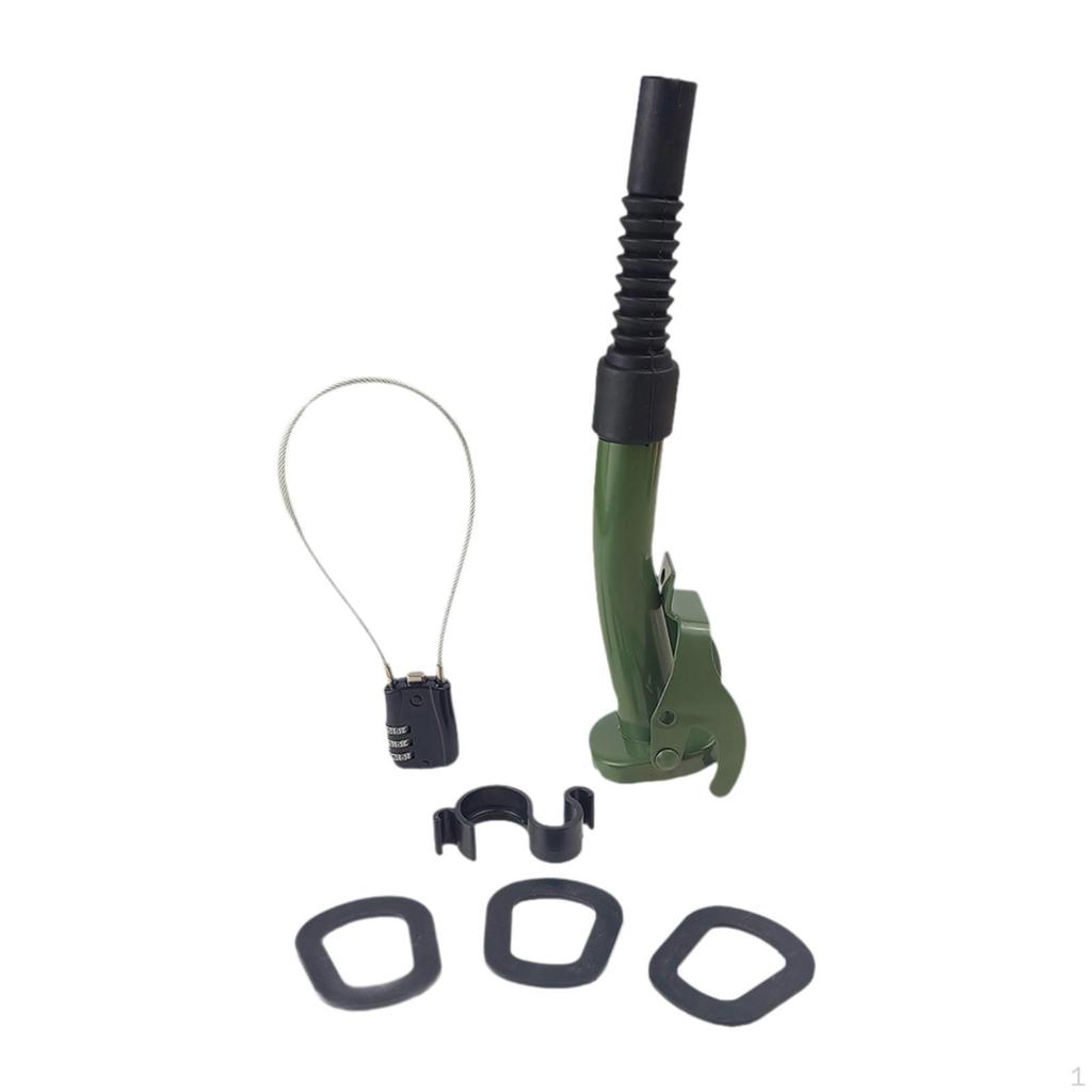 Metal Fuel Can Spout Oil Pourer, Sturdy, Long Nose Leakproof Easy Pouring Flexible