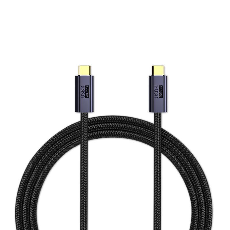 

USB C Data Cable 20Gbps Fast Transmission Cord 100W PD Fast Charge 4K Video Output Nylon Braided Cord,0.5m