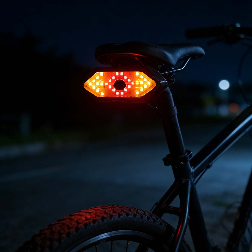 Turn Signal Function Bike Tail Lights Electric Scooter Rear Light Personal Transportation