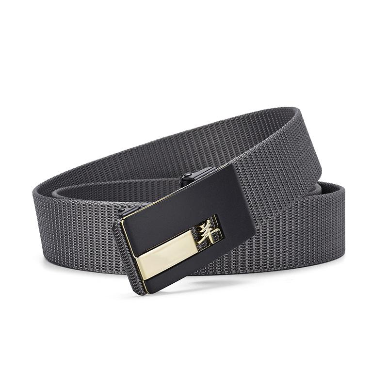 Zodiac Toothless Canvas Belt Simple Automatic Buckle Imitation Nylon Belt Casual Men'S Belt