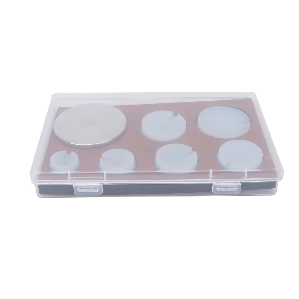 7pcs AntiSkid Watch Movement Cushion Alloy Rubber Professional Watch Movement Holder Pad