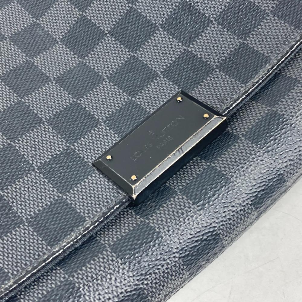 Louis Vuitton N41260 Damier Graphite District PM Crossbody Shoulder Bag Black