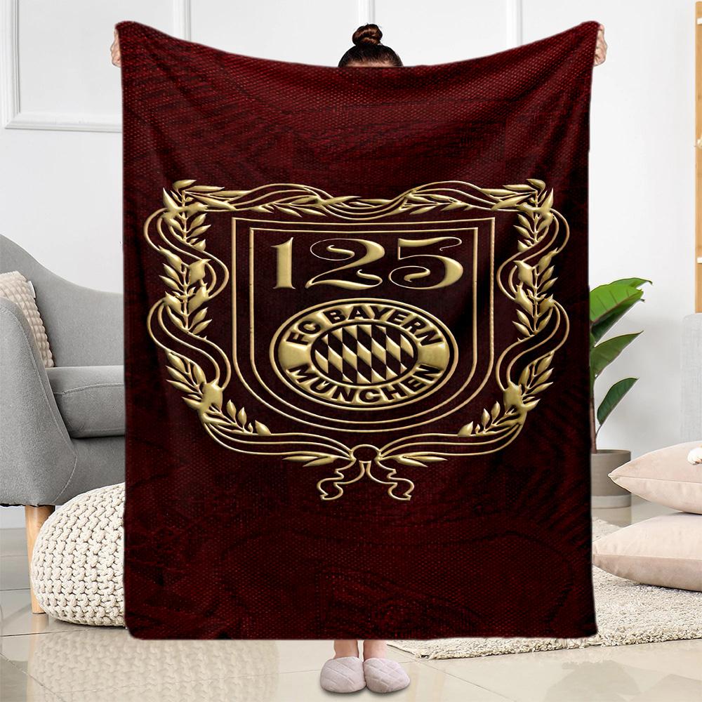 Bayern Munich Blanket Warmthful Decor Great for Office Chair Sofa Bedding All-Season Use Stylish Decor Ideal Gift For Birthday Valentine'S Day
