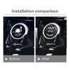 Car Engine Carbon Fiber button sticker Emblem Shell For BMW F F10 F07 F20 F21