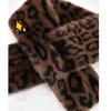 Multifunctional Leopard Print Faux Furs Scarf Autumn Winter Winter Neck Warmer Plush Comfortable  Fashion Statement