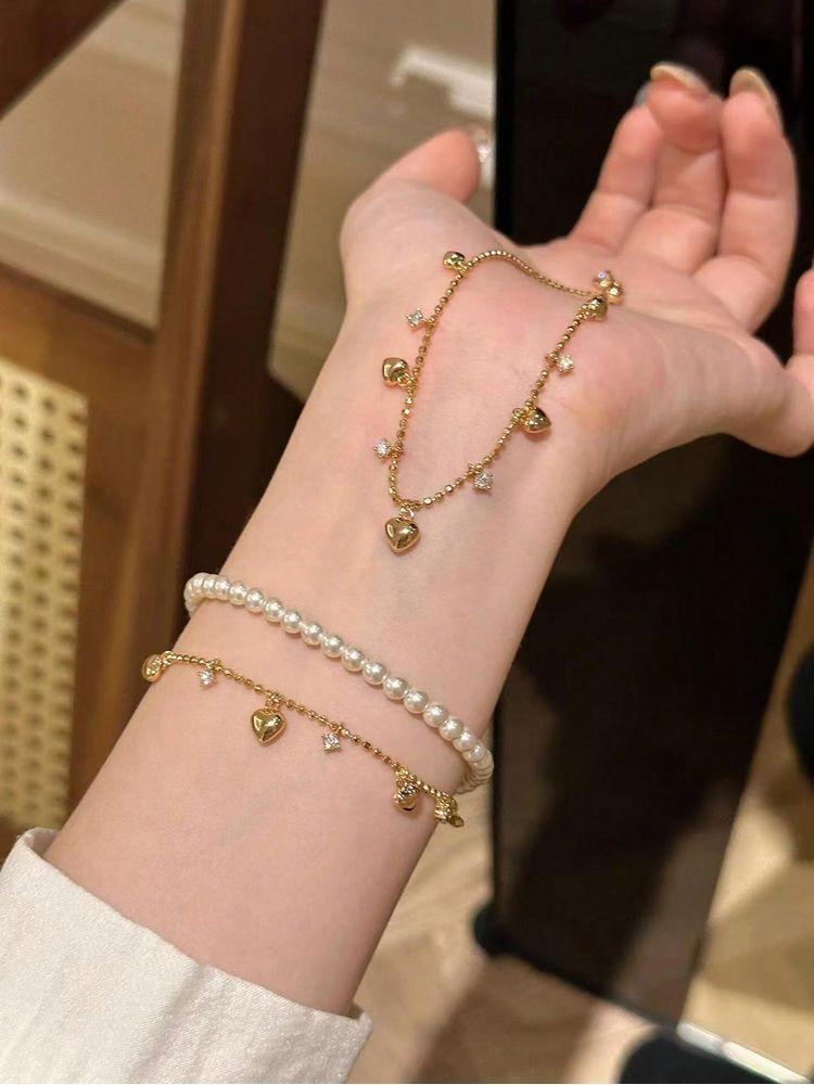 925 Sterling Silver Gorgeous Romantic Love Heart Zircon Bracelet For Women Engagement Wedding High Quality Fine Jewelry